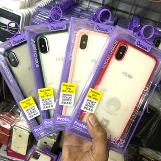 Ốp lưng Ou case nhám viền màu iPhone X/XS/XR/XS max ,chính hãng chống vân tay cực đỉnh