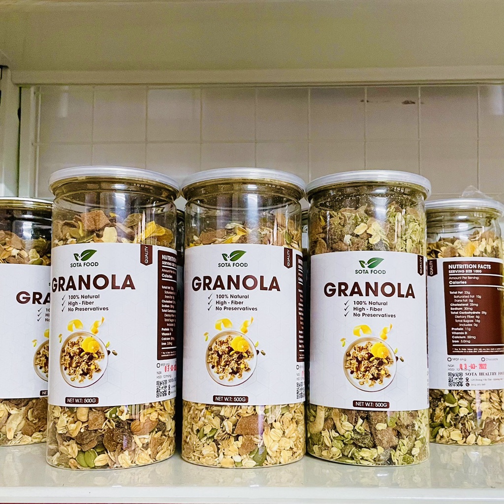 [Quà Tặng] Ngũ Cốc Ăn Kiêng Granola Siêu Hạt túi 100g