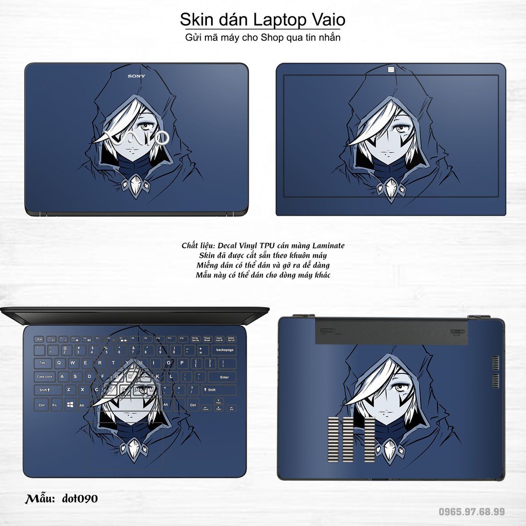 Skin dán Laptop Sony Vaio in hình Dota 2 _nhiều mẫu 15 (inbox mã máy cho Shop)