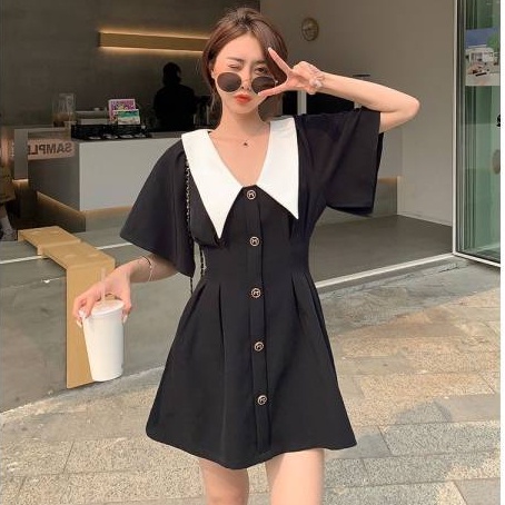 Đầm Đen Đa Năng Phong Cách Hàn Quốc Cổ Điển Dành Cho Nữ