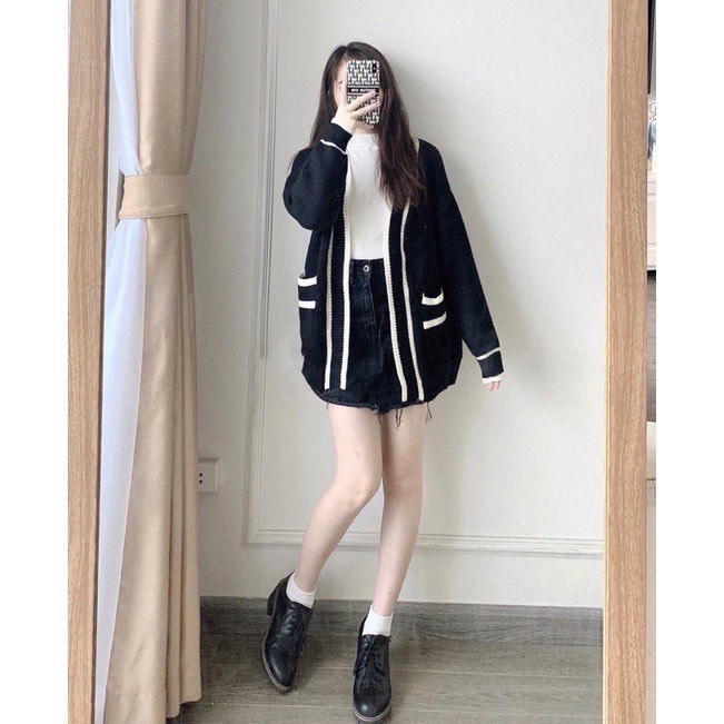 Áo Khoác Cardigan Nữ Quảng Châu Có Túi L002