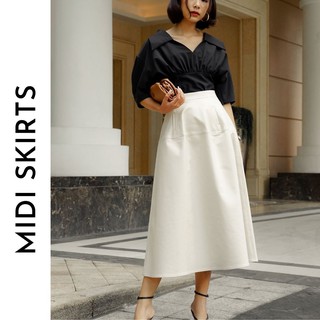 [AT MODA DE LITA] Chân váy midi công sở trơn