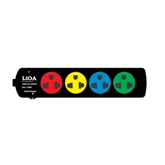 Ổ cắm điện LIOA đa năng 3 chấu công suất tối đa 3300W 15A có nắp che chủ động thế hệ mới