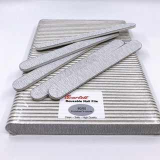 Dũa móng bột nhám mỹ 80/80 - dũa móng tay, dũa phá gel