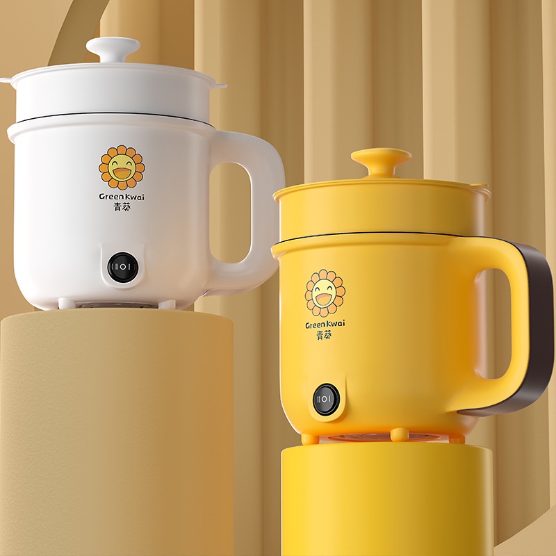 Nồi Lẩu Mini Green Gwai 2 Nấc Nhiệt Dung Tích 1.8L Đa Chức Năng Rán Chiên Xào Hấp Lẩu