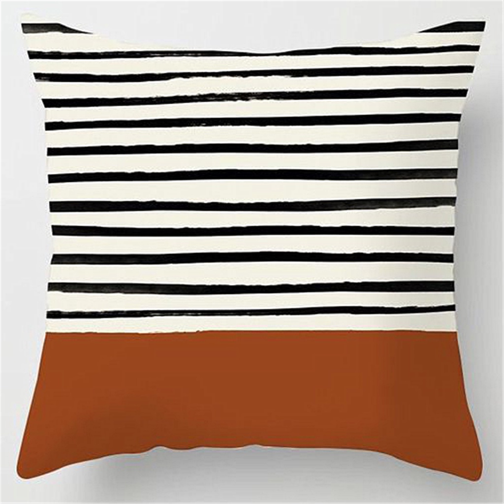 Vỏ gối hình vuông họa tiết hình học cỡ 40x40/45x45/50x50/60x60 trang trí nhà cửa