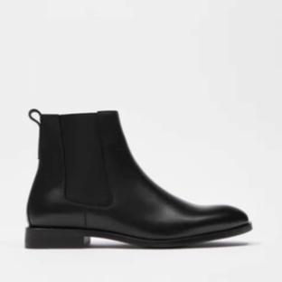 Giày Chelsea Boots cao cổ thời trang nam chất liệu da bò đế cao su đúc nhiệt tăng 3.5cm