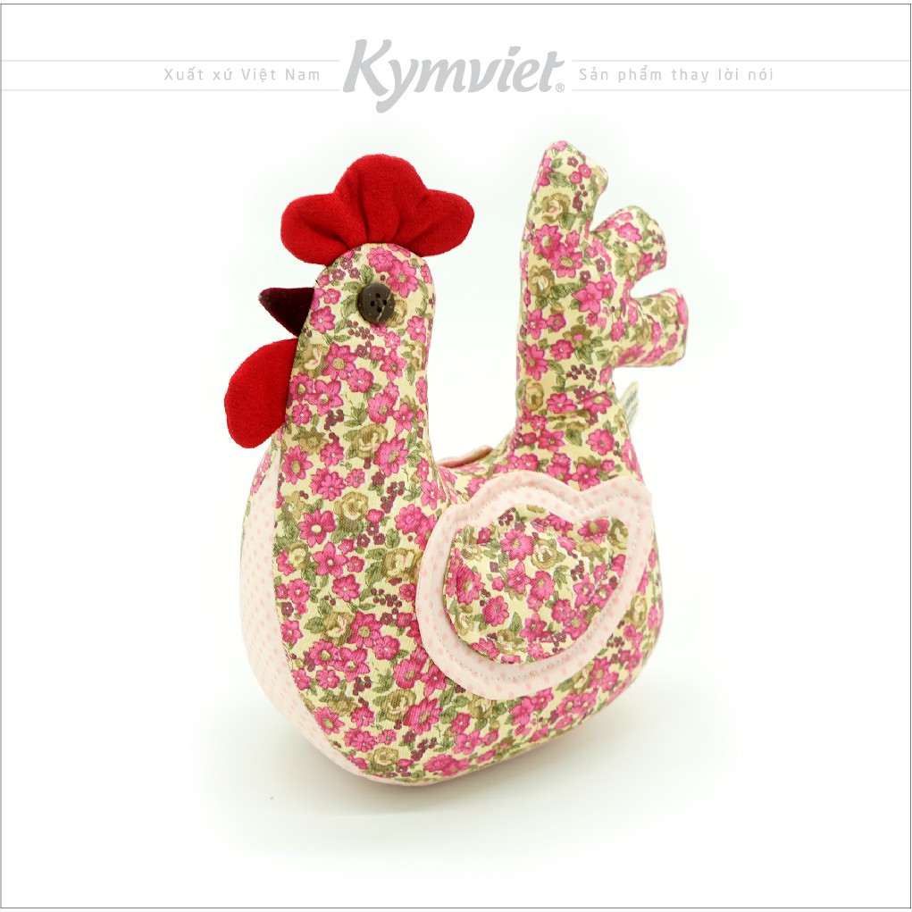 Đồ Chơi Nhồi Bông Hình Gia Đình Gà Sung Túc Kymviet Craft Cotton