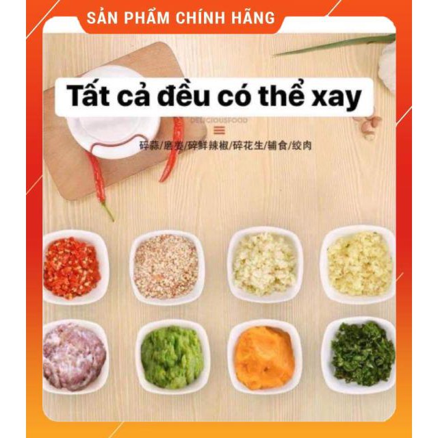 [HÀNG SIÊU TỐT] Dụng cụ xay tỏi kéo dây siêu hot