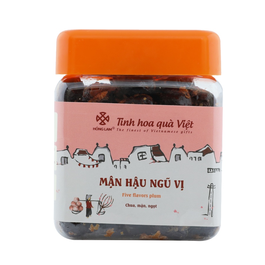 Ô Mai (Xí Muội) Mận Hậu Ngũ Vị Hồng lam - Vị Chua Cay Mặn Ngọt Gừng - Hộp (200g,300g,500g)