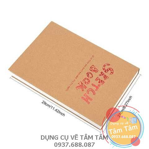 Potentate-021401-Sổ A4-Sổ vẽ chì, sketch, Drawing book -Kích thước (210x290)-Dụng cụ vẽ Tâm Tâm