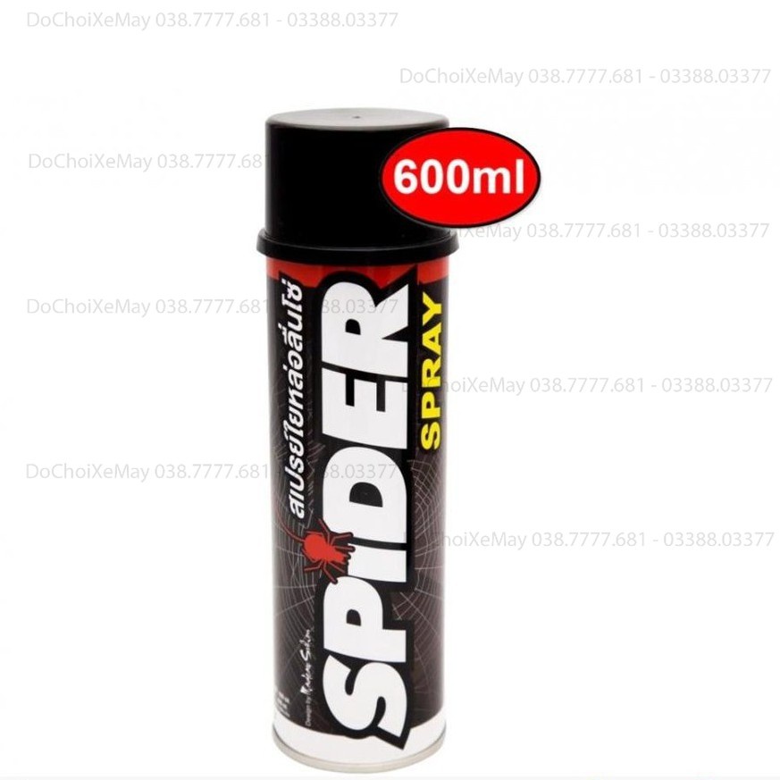 Combo Vệ Sinh Sên Lube71 Spider, Wow Spray 600ml Tặng bàn chải 3D. DoChoiXeMay