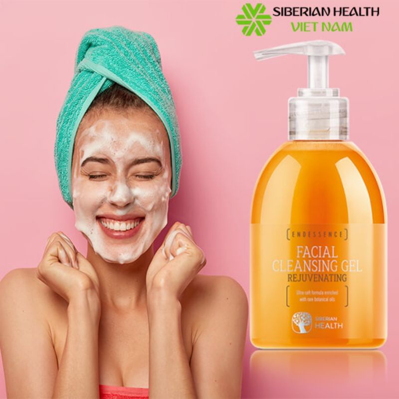 Gel rửa mặt SIBERIAN WELLNESS Rejuvenating Facial Cleansing Gel