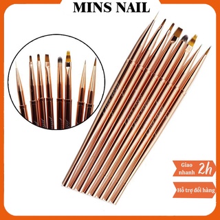 Cọ vẽ móng, Combo bộ cọ vẽ móng Jeliva, Bộ cọ vẽ móng cơ bản 8 cây