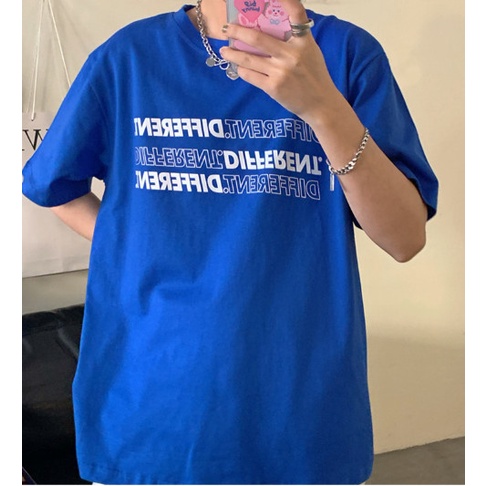 Áo thun tay lỡ nam nữ SAM CLO form rộng dáng Unisex in chữ DIFFERENT CÓ SIZE