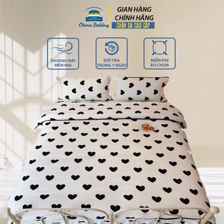 Bộ chăn ga gối nỉ nhung mùa đông dày dặn, Bộ chăn ga 4 món chất nhung tuyết cao cấp mềm mịn - Otama Bedding