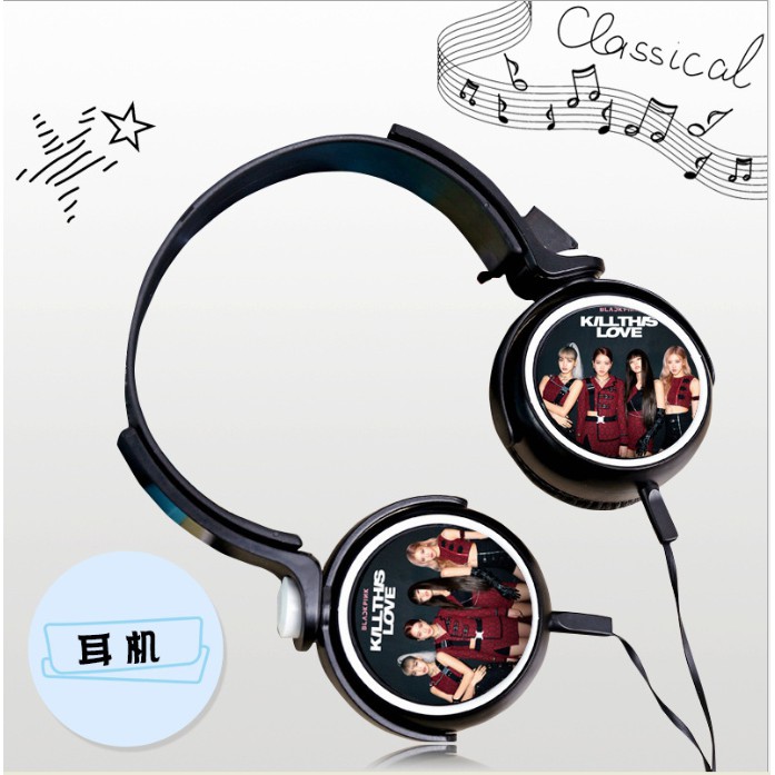 Headphone tai nghe chụp Black Pink