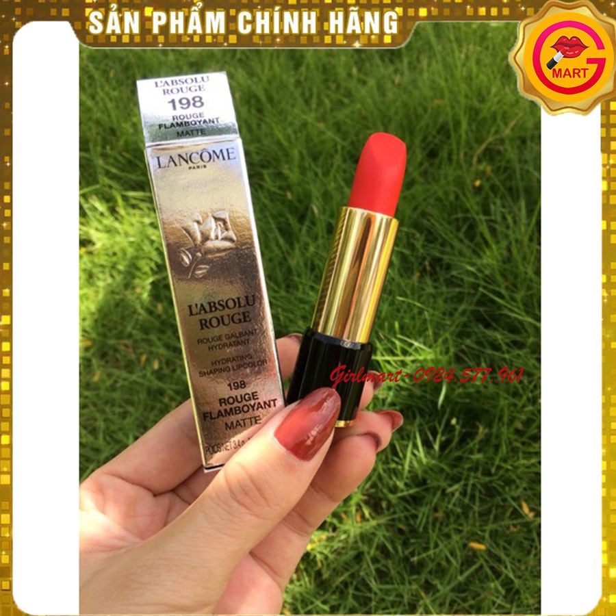 [MỸ PHẨM ĐẸP] Son Lancome L'absolu Rouge Màu 198 Rouge Flamboyant | BigBuy360 - bigbuy360.vn