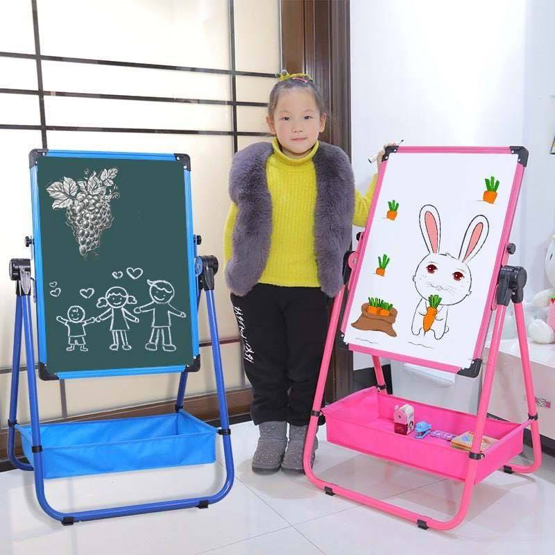 Bảng vẽ trẻ em hai mặt có từ tính, xoá dễ dàng, không bám bụi SAKUM-A