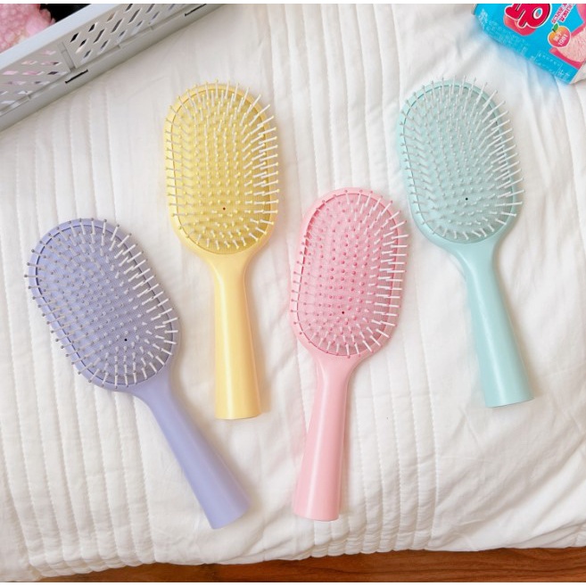 MVP2637 LƯỢC CHẢI TÓC MÀU PASTEL, LƯỢC GỠ RỐI NHIỀU MÀU DỄ THƯƠNG