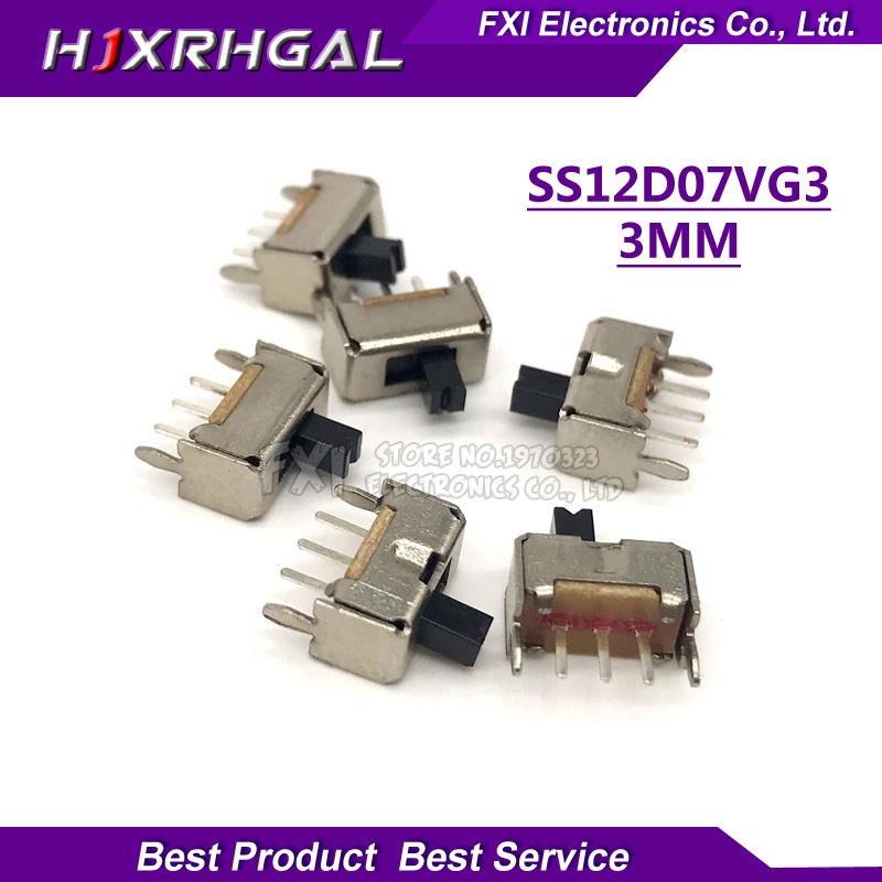 Set 20 Công Tắc Gạt SS12D07VG3 5PIN 2 file Cầm Tay 3mm