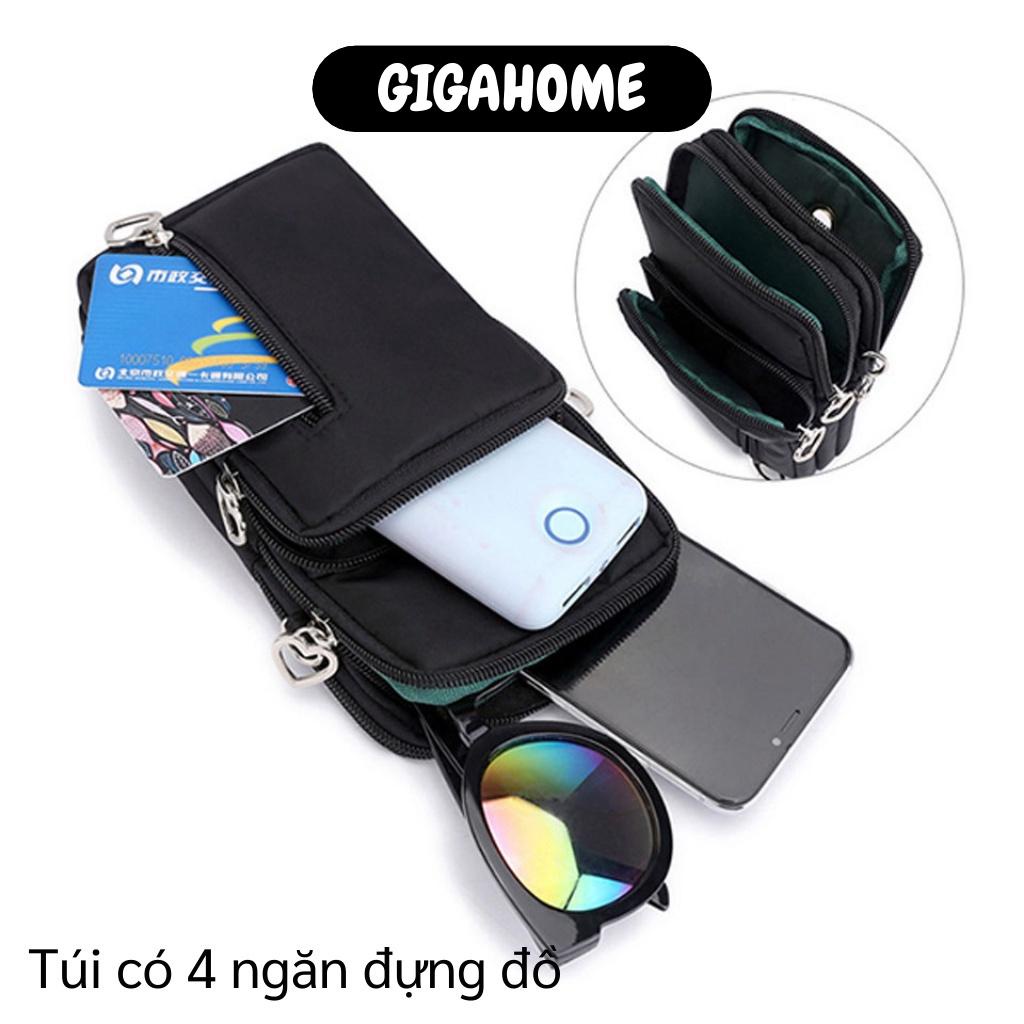 Túi đựng điện thoại   GIÁ VỐN   Túi đựng điện thoại đeo chéo có 4 ngăn, tiện lợi cho bạn mỗi khi ra ngoài 7837