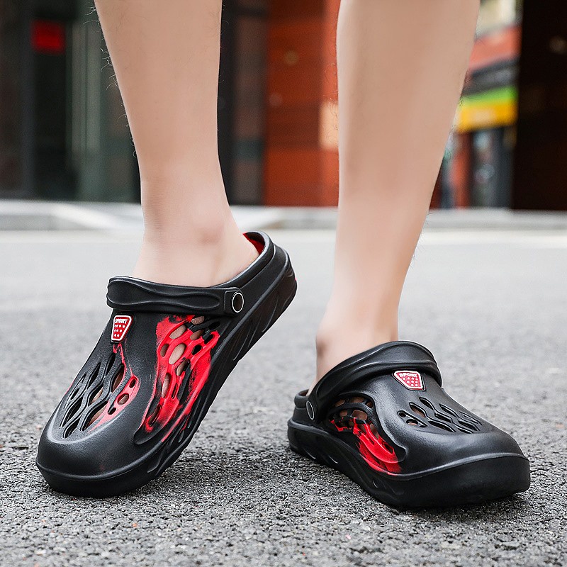 Xăng đan Đục Lỗ Thoáng Khí Thời Trang Đi Biển Mùa Hè Cho Nam