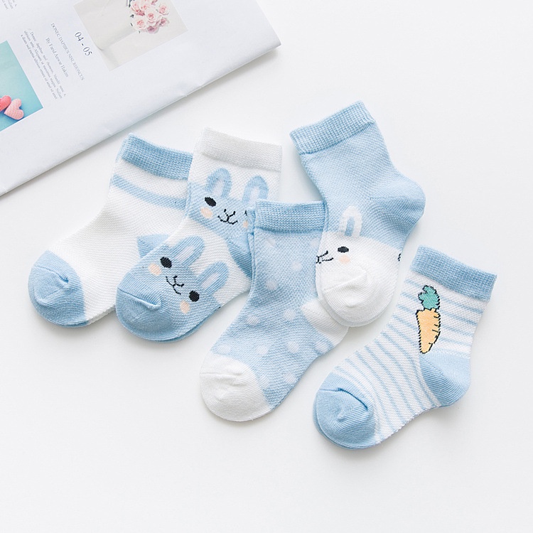 Tất cho bé hình hoạt họa dễ thương, chất cotton thoáng khí, co giãn tốt cho bé trai và bé gái TA458