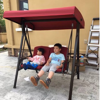 Xích Đu Nhập Khẩu Cao Cấp Kèm Gối Màu Đỏ Đô NK04