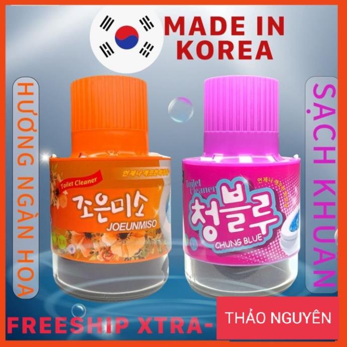 Thả Bồn Cầu Khử Mùi Diệt Khuẩn - Chai Thả Bồn Cầu Hương Hoa Hàn Quốc Chính Hãng Chung Blue Joeunmiso 180gr BN