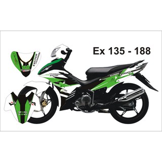Tem Trùm Exciter 135 Trắng Xanh Lá-188