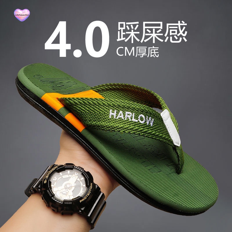 Dép Xỏ Ngón Đế Dày Chống Trượt Thời Trang Xu Hướng Mới Cho Nam
