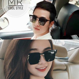 Kính unisex Gentle Monster  gọng vàng tròng thủy tinh Fullbox