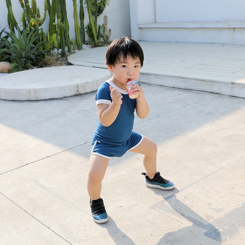 Set Áo Thun &amp; Quần Short Cho Bé Trai &amp; Gái