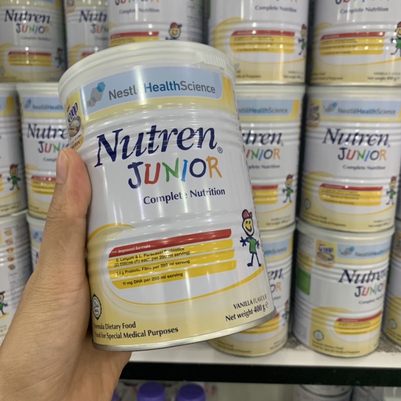 [ Còn hàng] Sữa bột Nutren Junior ( 400- 800g ) dành cho trẻ suy dinh dưỡng