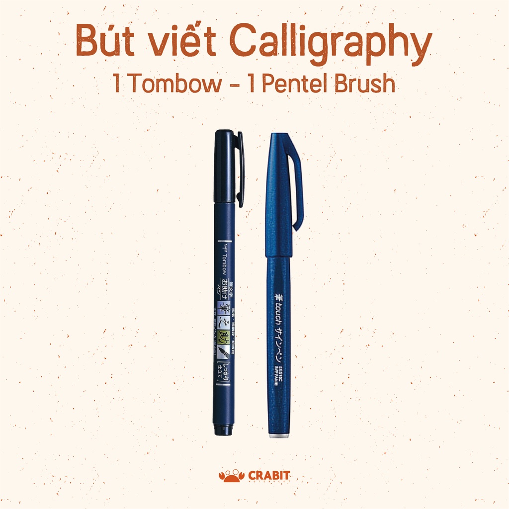 [CRABIT DEAL] Combo 2 bút luyện viết Calligraphy chuyên dụng