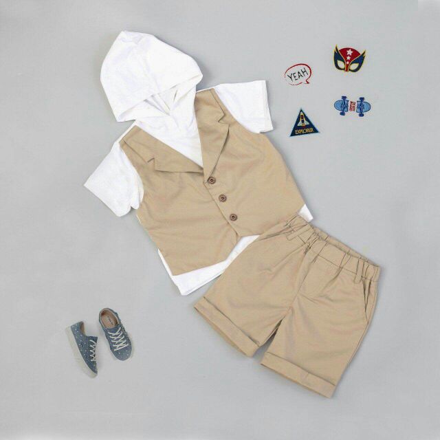 Gi Lê giả vest bé trai