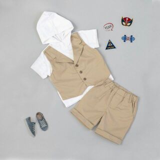 Gi Lê giả vest bé trai
