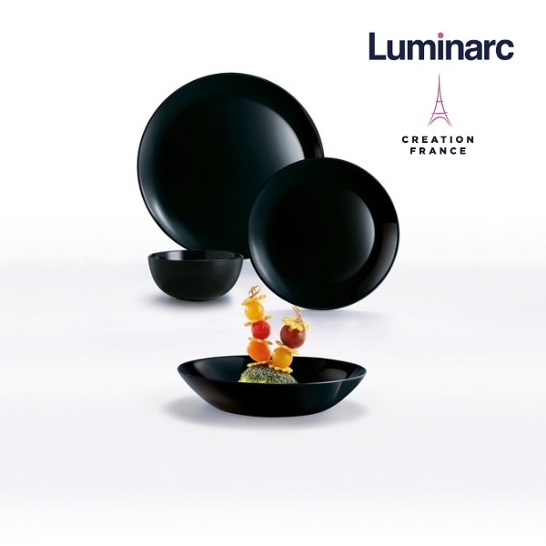 Bộ 6 Tô Thuỷ Tinh Luminarc Diwali Đen 14,5cm- LUDIP0863