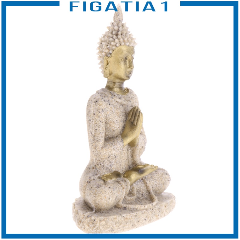 Tượng phật ngồi trên đá cát