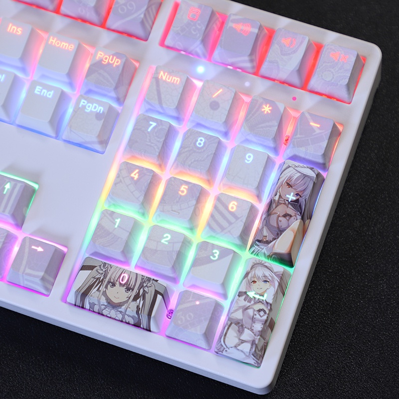 QUEEN Keycaps Cherry Hồ sơ Anime DATE · A · Chủ đề BULLET Thuốc nhuộm PBT Thăng hoa Bàn phím cơ truyền ánh sáng Keycap