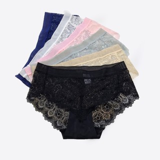 Combo 3 Quần lót ren nữ kháng khuẩn Cotton lạnh siêu nhẹ,mềm mịn thoáng mát, Quần chip nữ quần lót nữ Cao Cấp