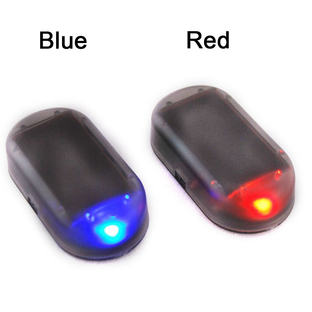 Bóng Đèn LED Cảnh Báo Cảm Biến Chống Trộm Chạy Năng Lượng Mặt Trời Nhiều Màu Sắc Dành Cho Xe Hơi