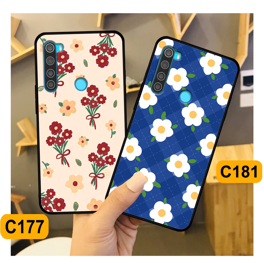 Ốp Xiaomi Redmi Note 8 / Note 8 Pro in hình hoa cỏ nhẹ nhàng,họa tiết caro xinh xắn.ốp lưng chống sốc