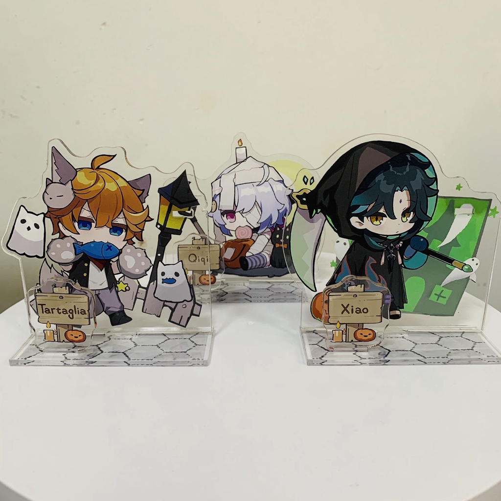 Mô Hình Diluc Tartaglia Diluc Hu Tao Ganyu Anime Game Genshin 9CM Có Giá Đỡ