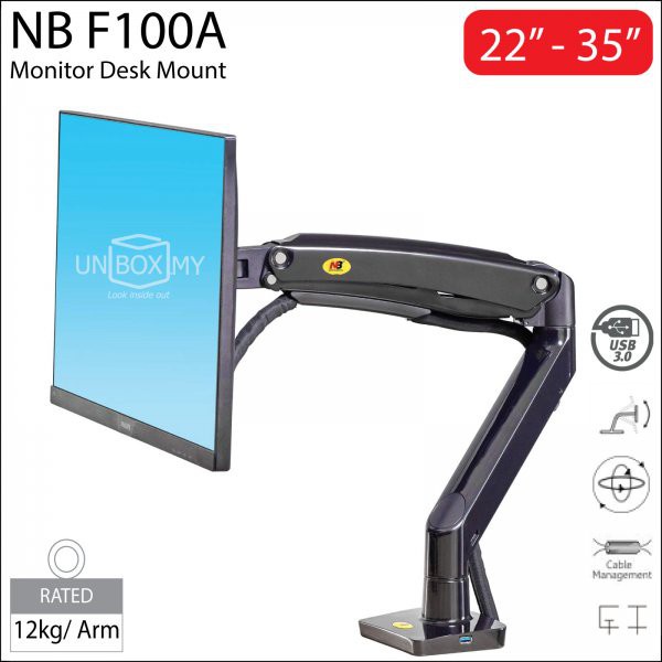 Giá Treo Màn Hình Máy Tính NB F100A 22 - 35 inch Chính Hãng