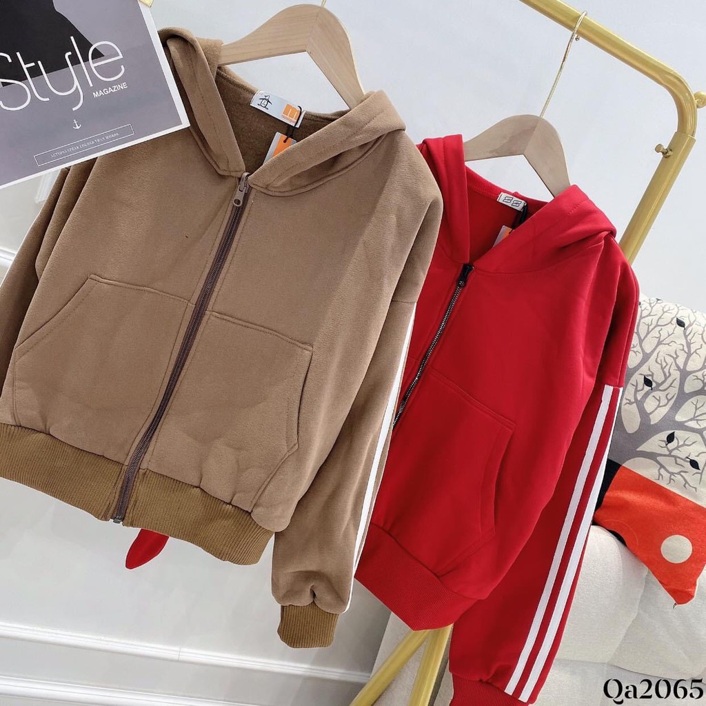 ÁO KHOÁC NỈ KẺ SỌC TAY | BigBuy360 - bigbuy360.vn