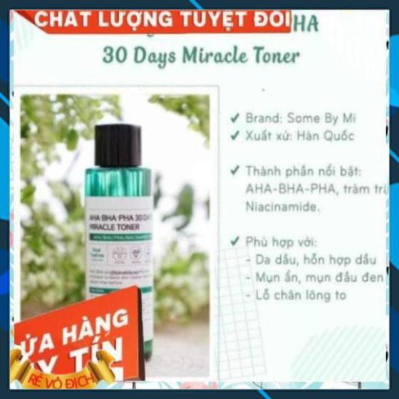 [FREESHIP]-Nước Hoa Hồng Giảm Mụn Some By Mi AHA-BHA-PHA 30 Days Miracle Toner 150ml | BigBuy360 - bigbuy360.vn