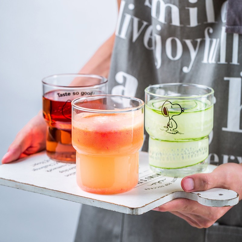 Cốc Thủy Tinh Họa Tiết Hoạt Hình Dễ Thương | BigBuy360 - bigbuy360.vn