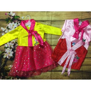 Combo bộ váy hanbok hàn quốc cho bé gái